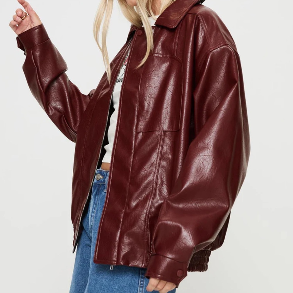 Princess Polly burgundy jacket - Picture 7 of 10